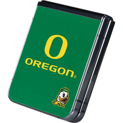 University of Oregon Yellow O with Text Galaxy Z Flip5 5G Skin