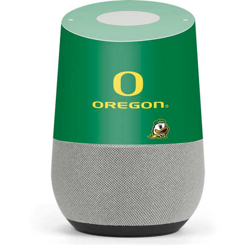 University of Oregon Yellow O with Text Google Home Skin