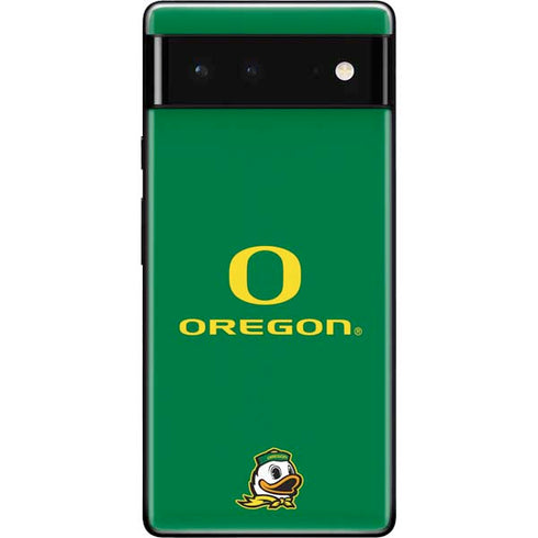 University of Oregon Yellow O with Text Google Pixel 6 Skin