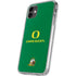 University of Oregon Yellow O with Text iPhone 11 Clear Case
