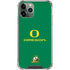 University of Oregon Yellow O with Text iPhone 11 Pro Max Clear Case