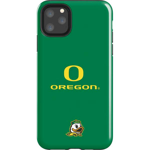 University of Oregon Yellow O with Text iPhone 11 Pro Max Impact Case