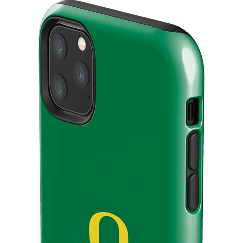 University of Oregon Yellow O with Text iPhone 11 Pro Max Impact Case