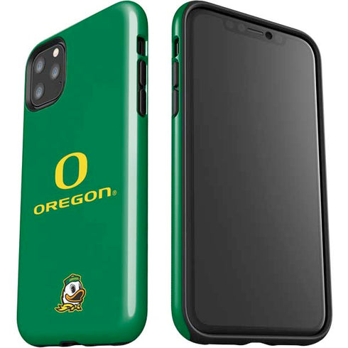 University of Oregon Yellow O with Text iPhone 11 Pro Max Impact Case