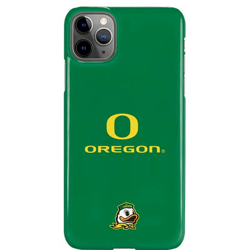University of Oregon Yellow O with Text iPhone 11 Pro Max Lite Case