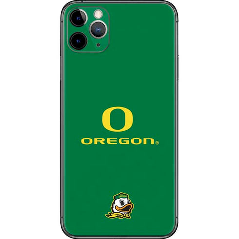 University of Oregon Yellow O with Text iPhone 11 Pro Max Skin