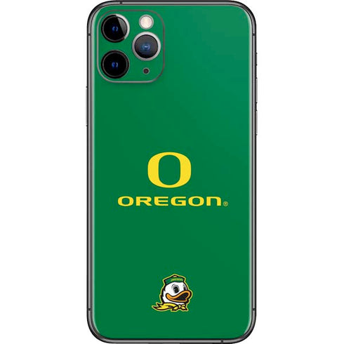 University of Oregon Yellow O with Text iPhone 11 Pro Skin
