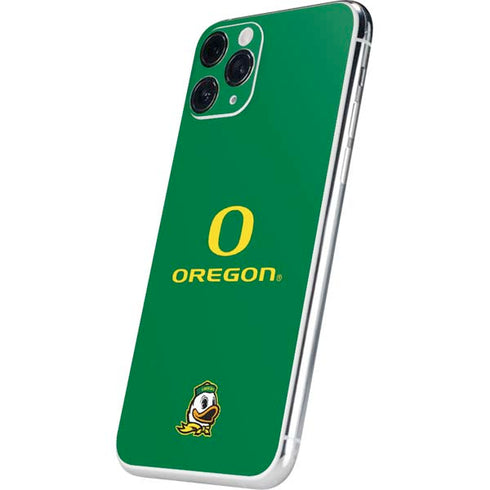 University of Oregon Yellow O with Text iPhone 11 Pro Skin