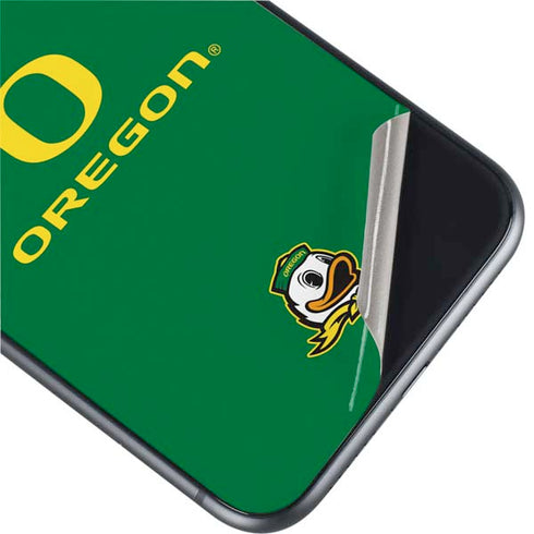 University of Oregon Yellow O with Text iPhone 11 Skin