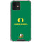 University of Oregon Yellow O with Text iPhone 12 Clear Case