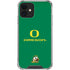 University of Oregon Yellow O with Text iPhone 12 Clear Case