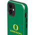 University of Oregon Yellow O with Text iPhone 12 Impact Case