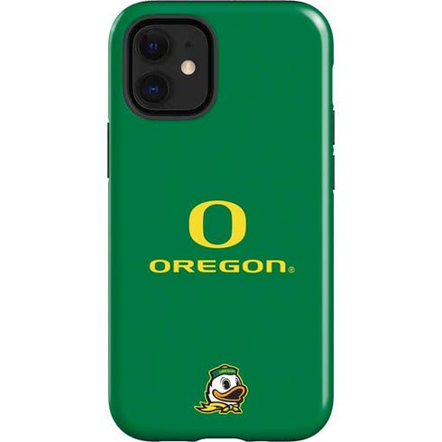 University of Oregon Yellow O with Text iPhone 12 Mini Impact Case