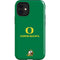 University of Oregon Yellow O with Text iPhone 12 Mini Impact Case