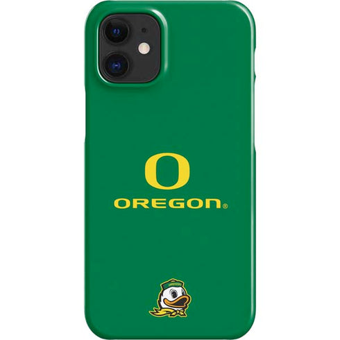 University of Oregon Yellow O with Text iPhone 12 Mini Lite Case