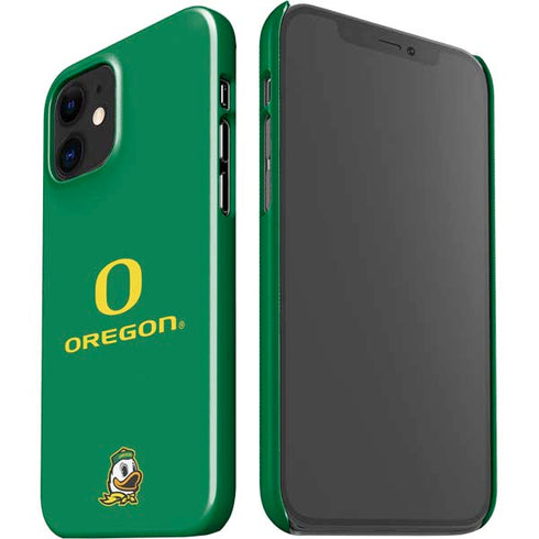 University of Oregon Yellow O with Text iPhone 12 Mini Lite Case