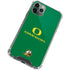 University of Oregon Yellow O with Text iPhone 12 Pro Clear Case
