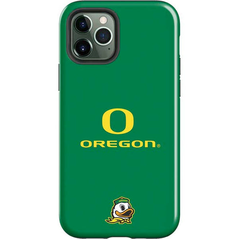University of Oregon Yellow O with Text iPhone 12 Pro Impact Case