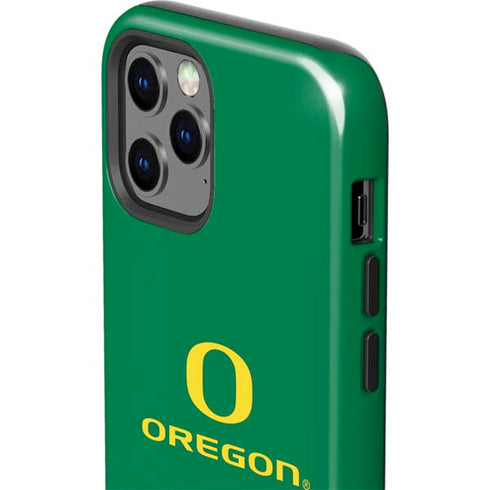 University of Oregon Yellow O with Text iPhone 12 Pro Impact Case