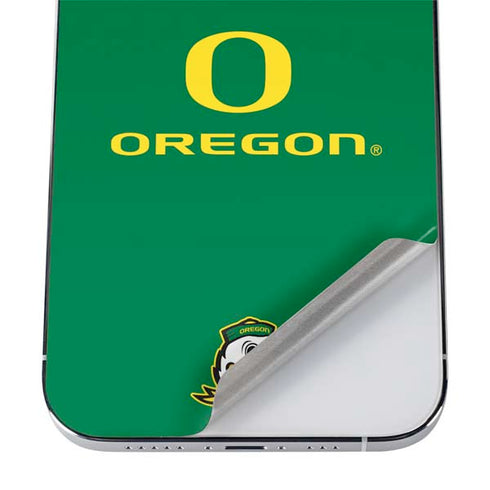 University of Oregon Yellow O with Text iPhone 12 Pro Max Skin
