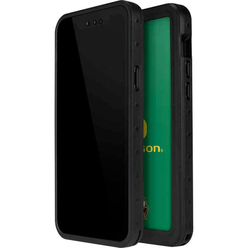 University of Oregon Yellow O with Text iPhone 12 Pro Waterproof Case