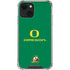 University of Oregon Yellow O with Text iPhone 13 Mini Clear Case