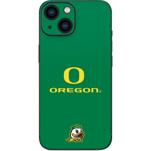 University of Oregon Yellow O with Text iPhone 13 Mini Skin