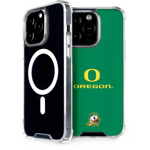 University of Oregon Yellow O with Text iPhone 13 Pro MagSafe Case