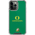 University of Oregon Yellow O with Text iPhone 13 Pro Max Clear Case
