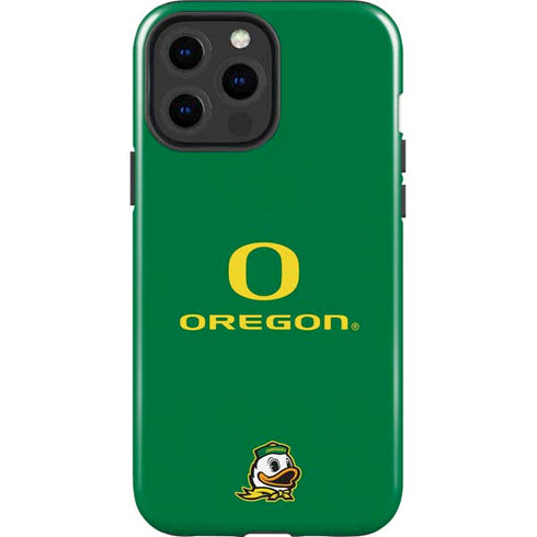University of Oregon Yellow O with Text iPhone 13 Pro Max Impact Case