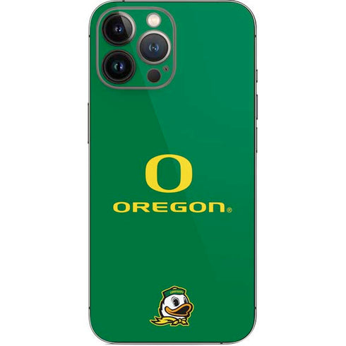 University of Oregon Yellow O with Text iPhone 13 Pro Max Skin