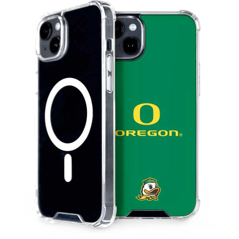 University of Oregon Yellow O with Text iPhone 14 MagSafe Case