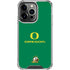 University of Oregon Yellow O with Text iPhone 15 Pro Clear Case