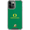 University of Oregon Yellow O with Text iPhone 14 Pro Max Clear Case