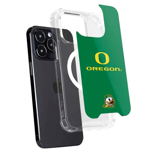 University of Oregon Yellow O with Text iPhone 14 Pro Max MagSafe Case