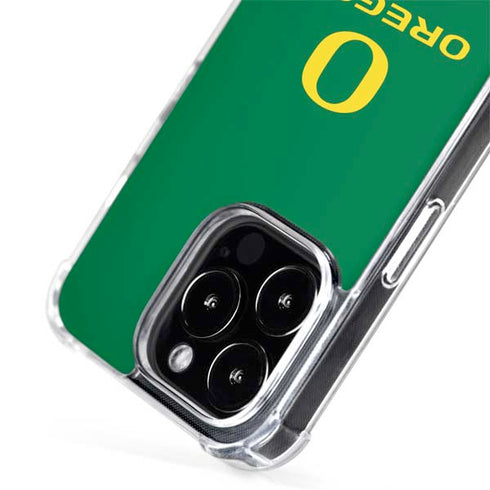 University of Oregon Yellow O with Text iPhone 14 Pro Max MagSafe Case