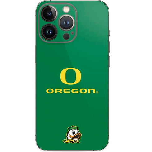 University of Oregon Yellow O with Text iPhone 15 Pro Skin