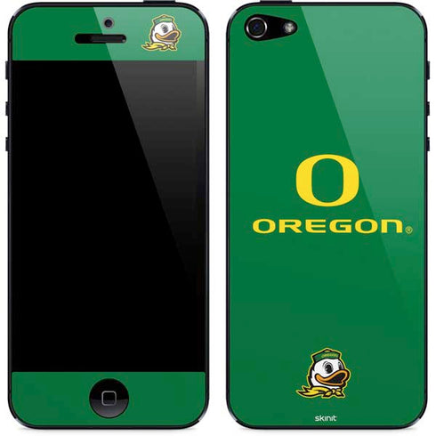 University of Oregon Yellow O with Text iPhone 5/5s/5SE Skin