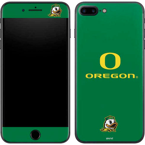 University of Oregon Yellow O with Text iPhone 8 Plus Skin
