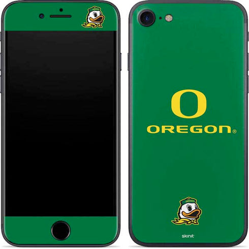 University of Oregon Yellow O with Text iPhone 8 Skin