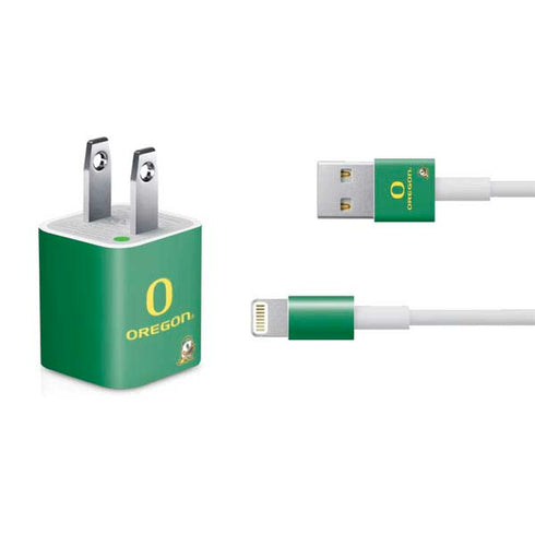 University of Oregon Yellow O with Text iPhone Charger (5W USB) Skin