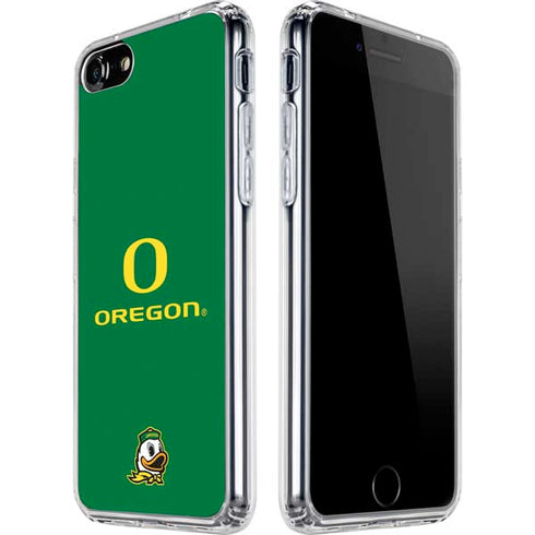 University of Oregon Yellow O with Text iPhone SE (2nd & 3rd Gen) Clear Case