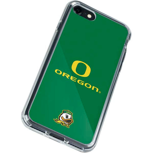 University of Oregon Yellow O with Text iPhone SE (2nd & 3rd Gen) Clear Case