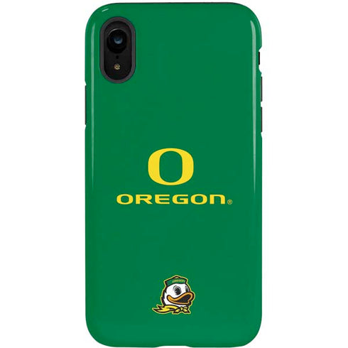 University of Oregon Yellow O with Text iPhone XR Pro Case