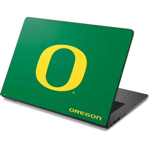 University of Oregon Yellow O on Green Dell Chromebook Skin