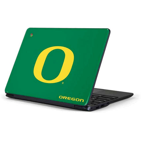 University of Oregon Yellow O on Green Samsung Chromebook Skin