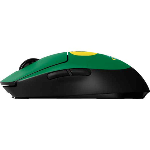 University of Oregon Yellow O on Green G Pro Wireless Gaming Mouse Skin