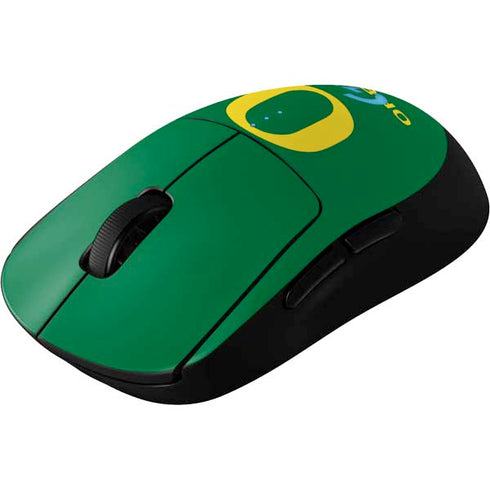 University of Oregon Yellow O on Green G Pro Wireless Gaming Mouse Skin