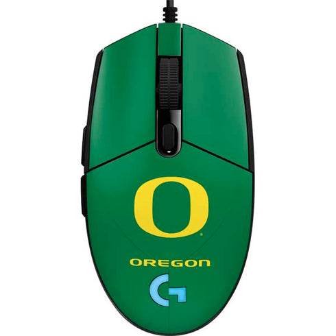 University of Oregon Yellow O on Green G203 Prodigy RGB Wired Gaming Mouse Skin