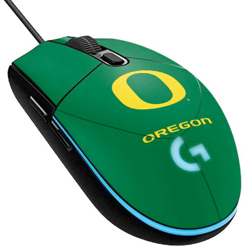 University of Oregon Yellow O on Green G203 Prodigy RGB Wired Gaming Mouse Skin